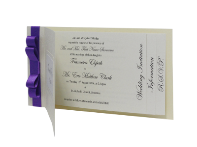 Personalised wedding invitations guest names