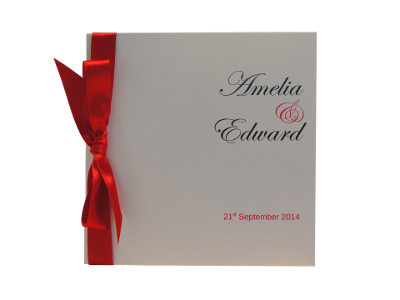 Wedding Invitation Sample of  Classic Bow Collection