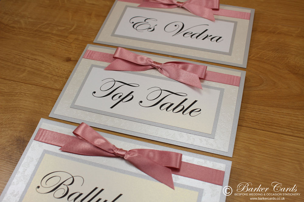 Wedding Table Name Signs
