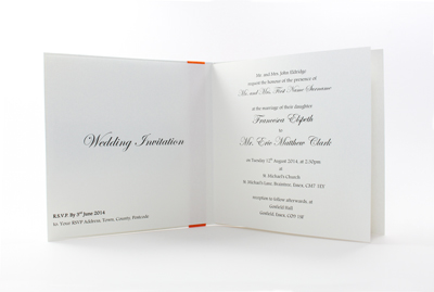 Basic Wedding Invites - Paper Insert