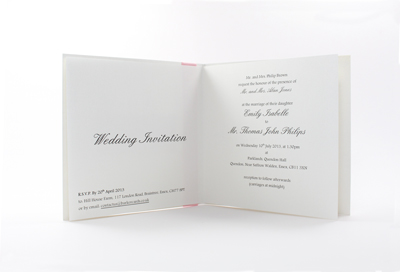 Gorgeous Wedding Invites paper insert 