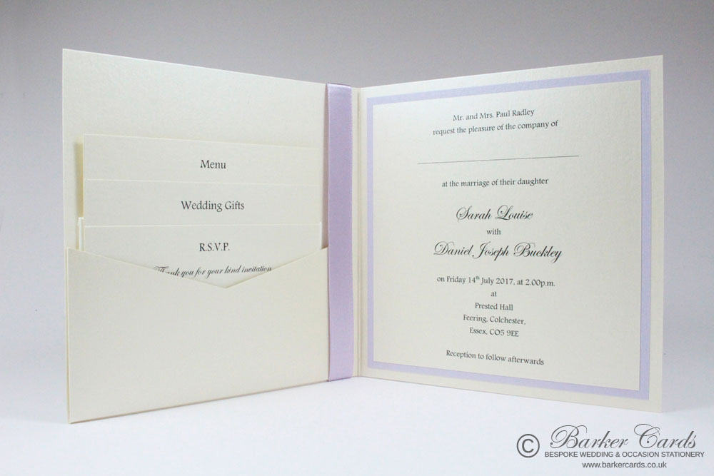 Beautiful Wedding Cards with pocket 