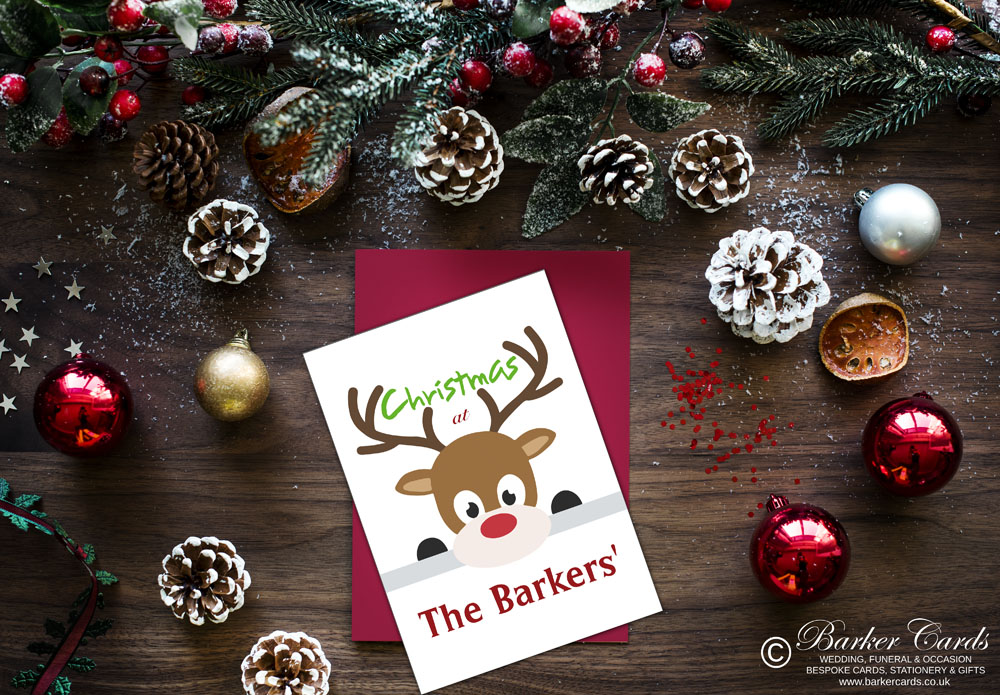 Personalised Christmas Decorations - Reindeer