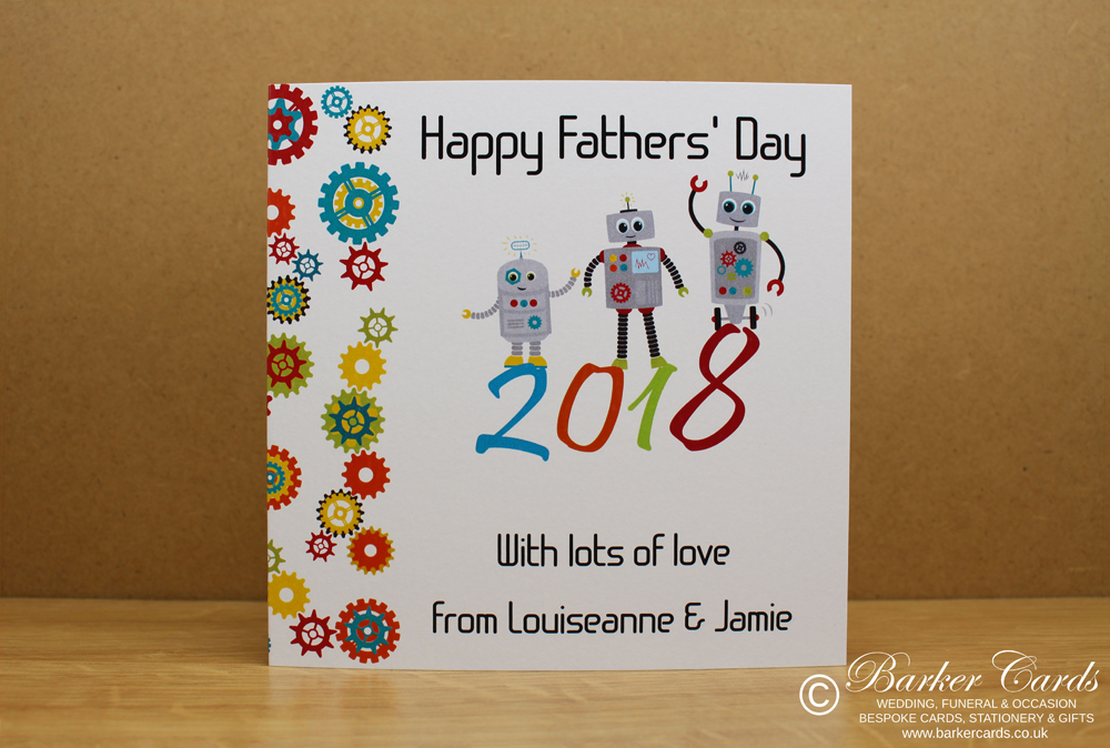 Robot Fathers Day Card