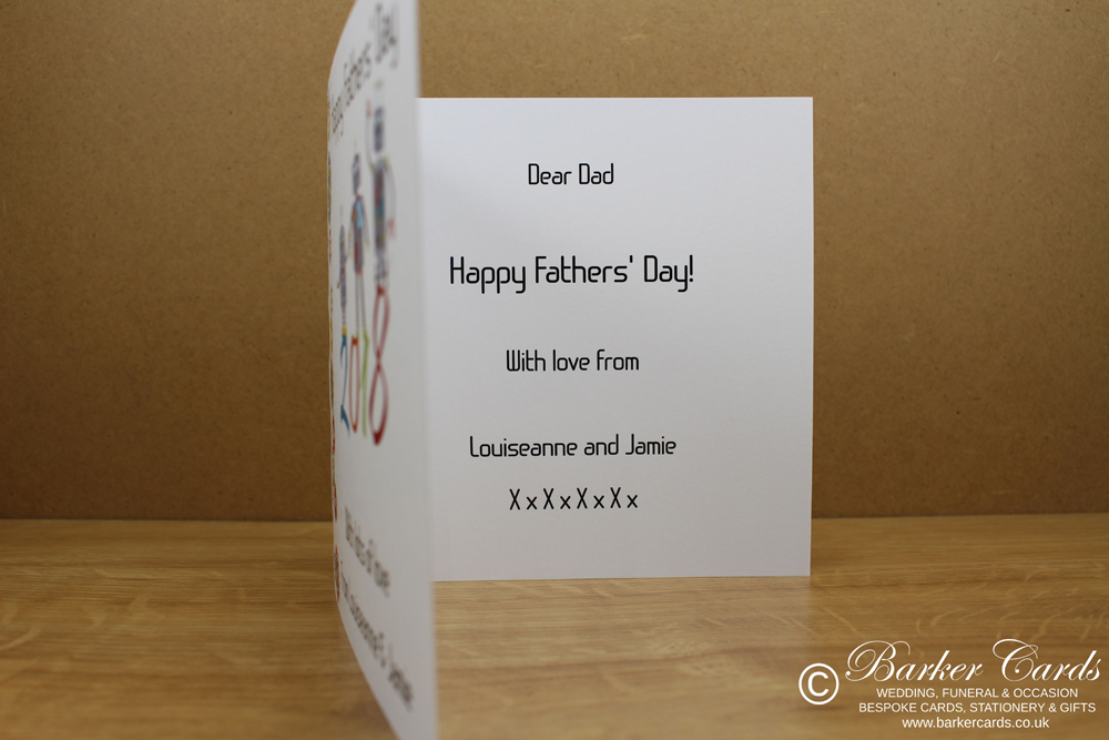 Bespoke Robot Fathers Day Card