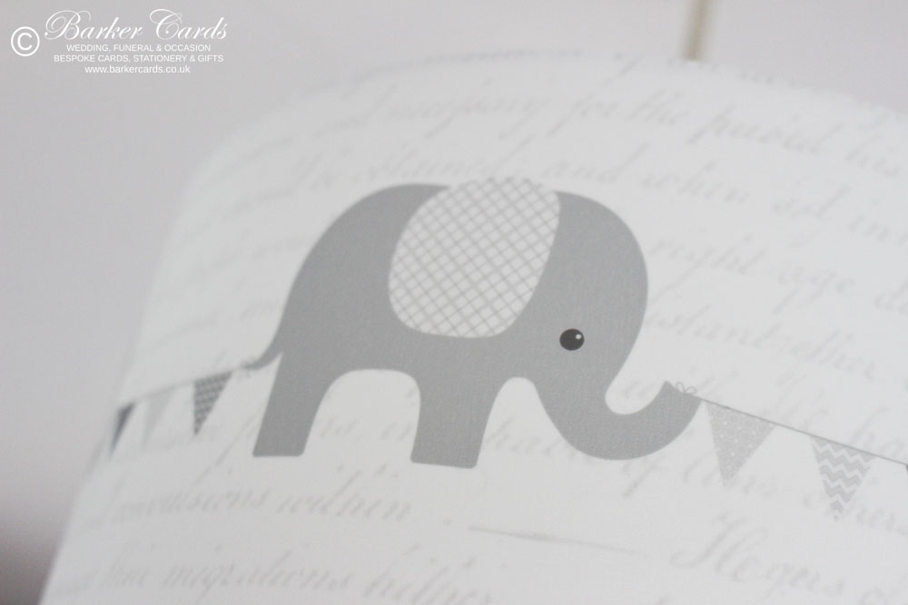 Grey Nursery Elephant Lampshade