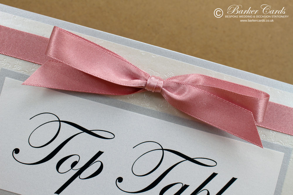 Wedding Table Name Signs Pink

