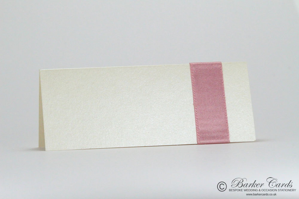Wedding Place Cards Dusky Pink / Blush Pink / Light Pink  and Cream / Ivory