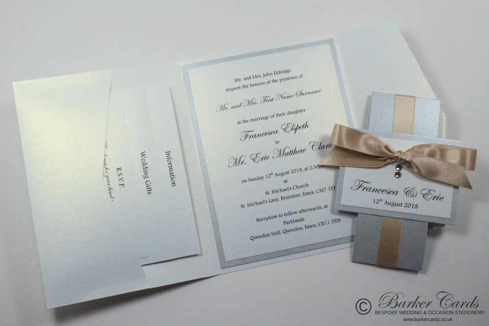 Elegant Pocketfold Wedding Invitations