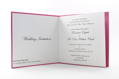 Bright Coloured Wedding Invitations