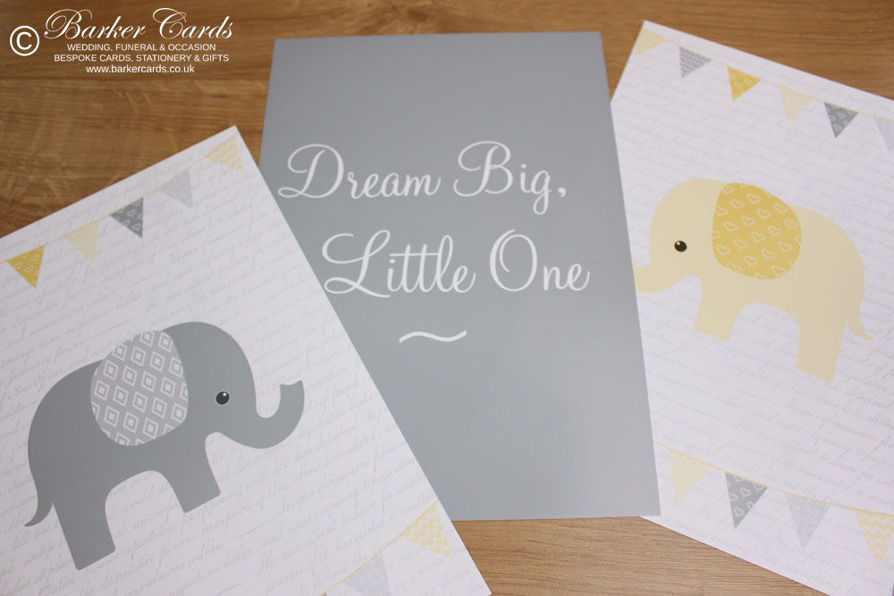 Nursery Wall Prints Decoration Elephants Yellow Elephant Wall Prints For Baby S Nursery Kids Or Children Bedrooms New Gift