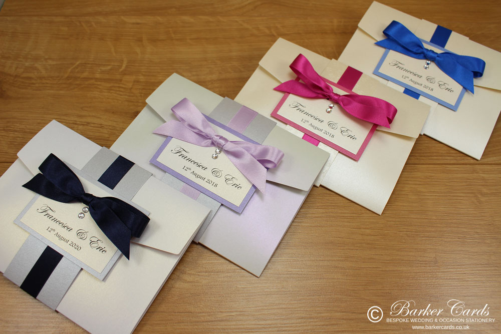 Wedding Invitation Sample of Pocketfold Collection