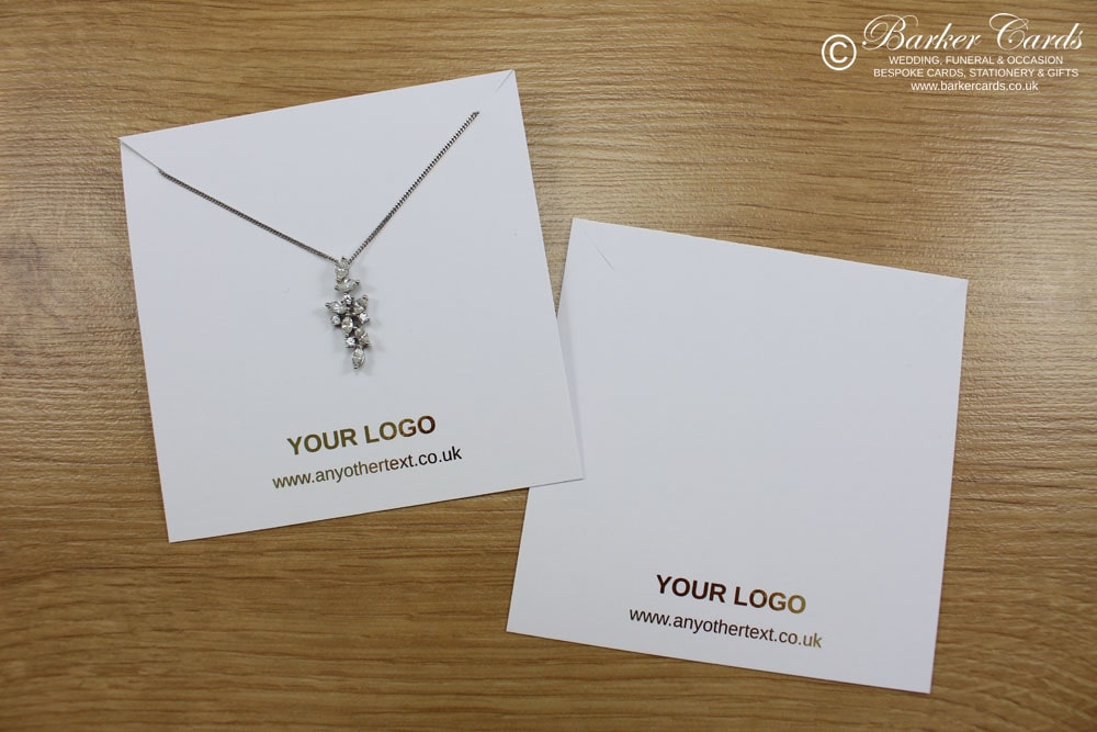 Custom Printed Necklace Display Cards