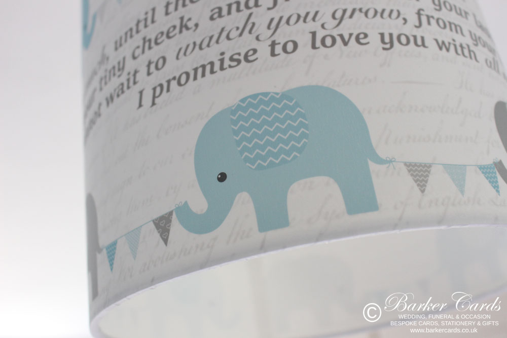Baby blue lamp cheap shade for nursery