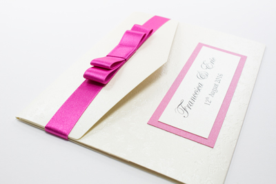 Pink Pocket Wedding Invitations