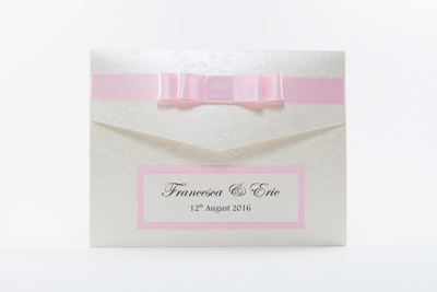 Light Pink Pocket Wedding Invitations