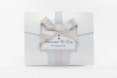 pearlescent pocketfold invitations