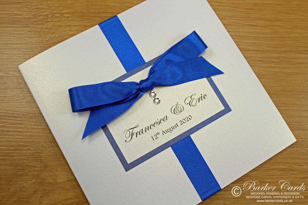 Royal Blue Wedding Invites  Elegance 
