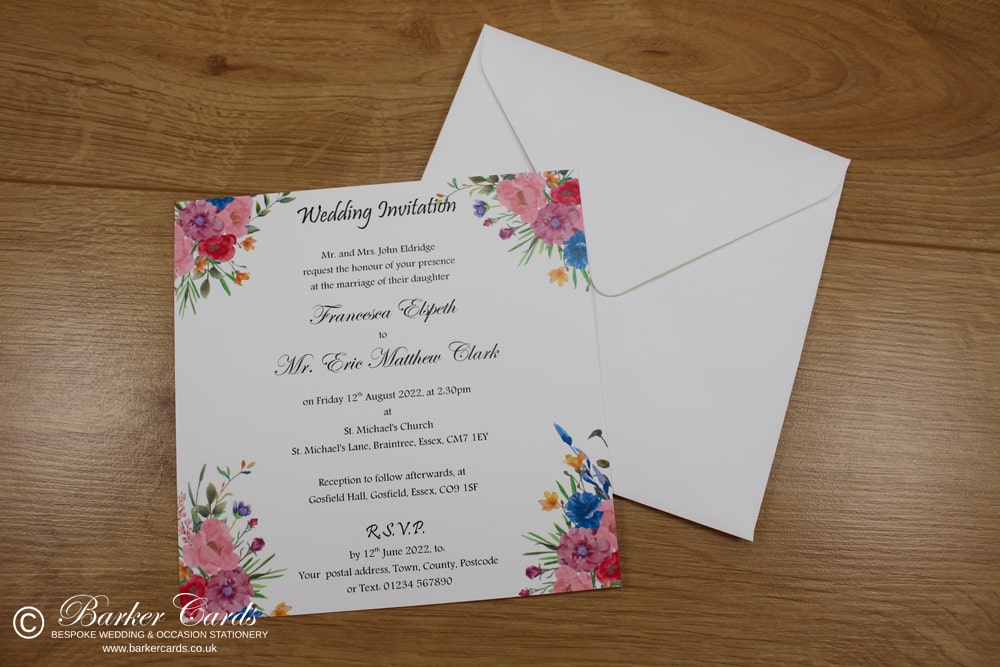 Watercolour Wedding Stationery