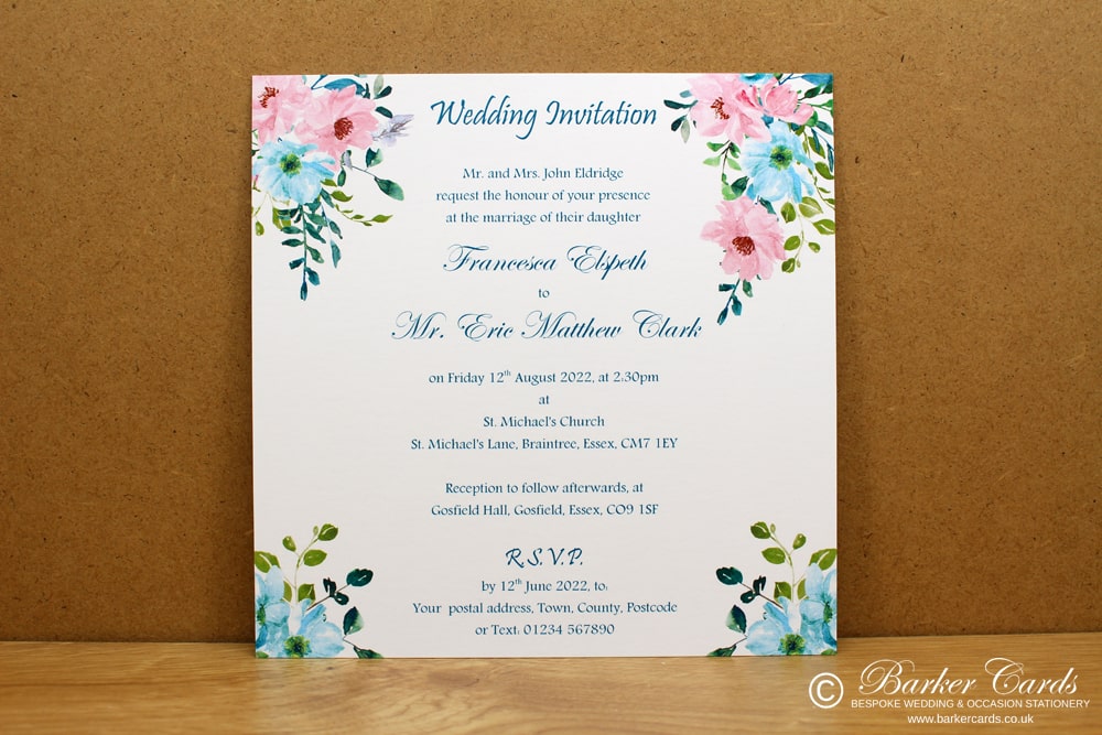 Watercolour Wedding Invites Uk