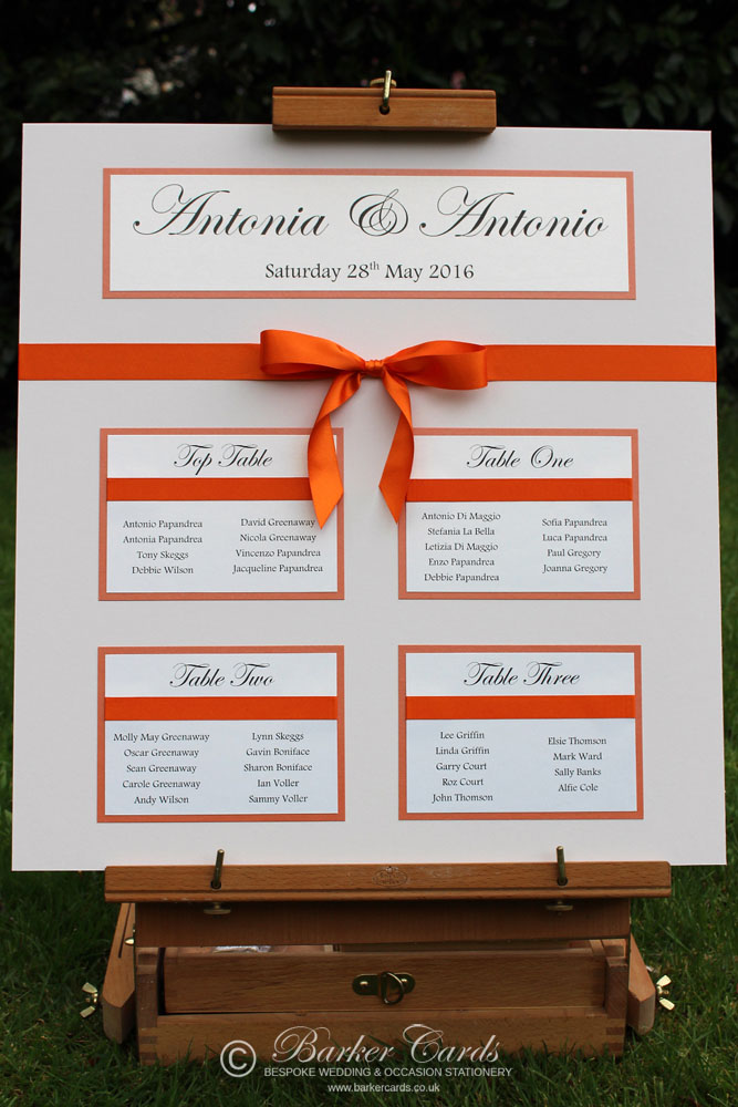 Elegant Wedding Table Plan