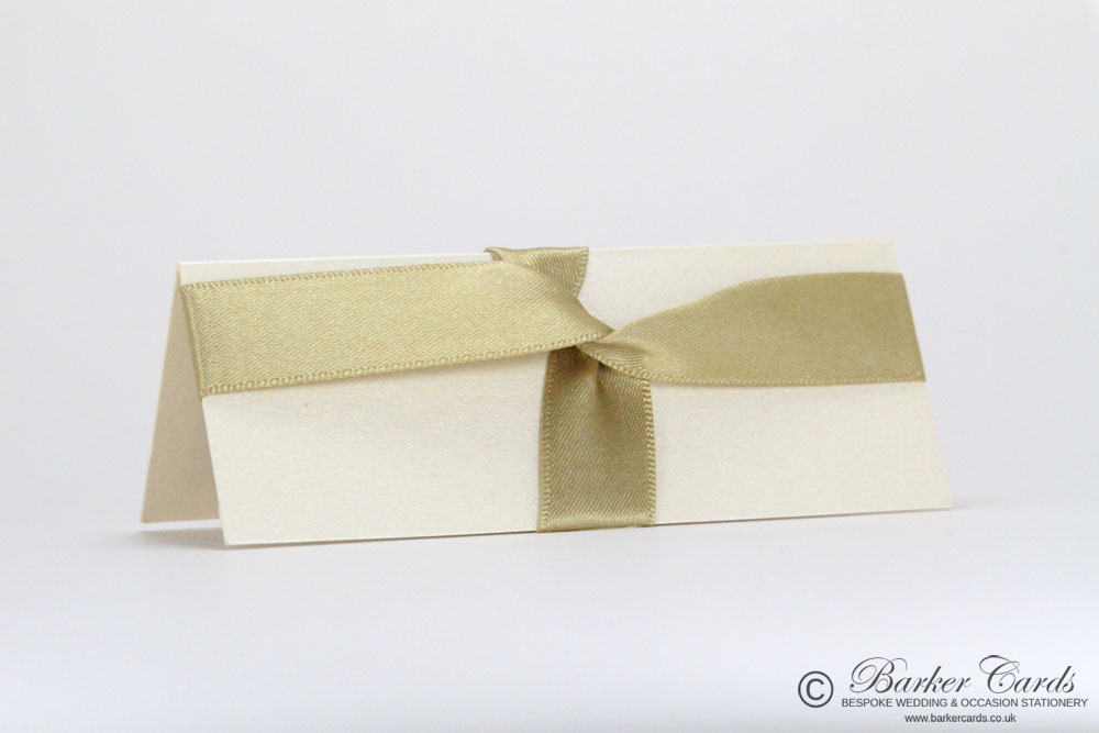 Wedding Place Cards Neutral Gold / Champagne / Straw and Cream / Ivory