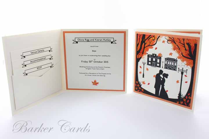Digital Printing of Wedding Invitations and Wedding Stationery from your Design.