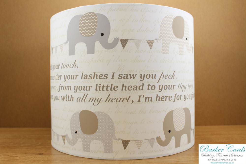 Elephant Nursery Lampshade