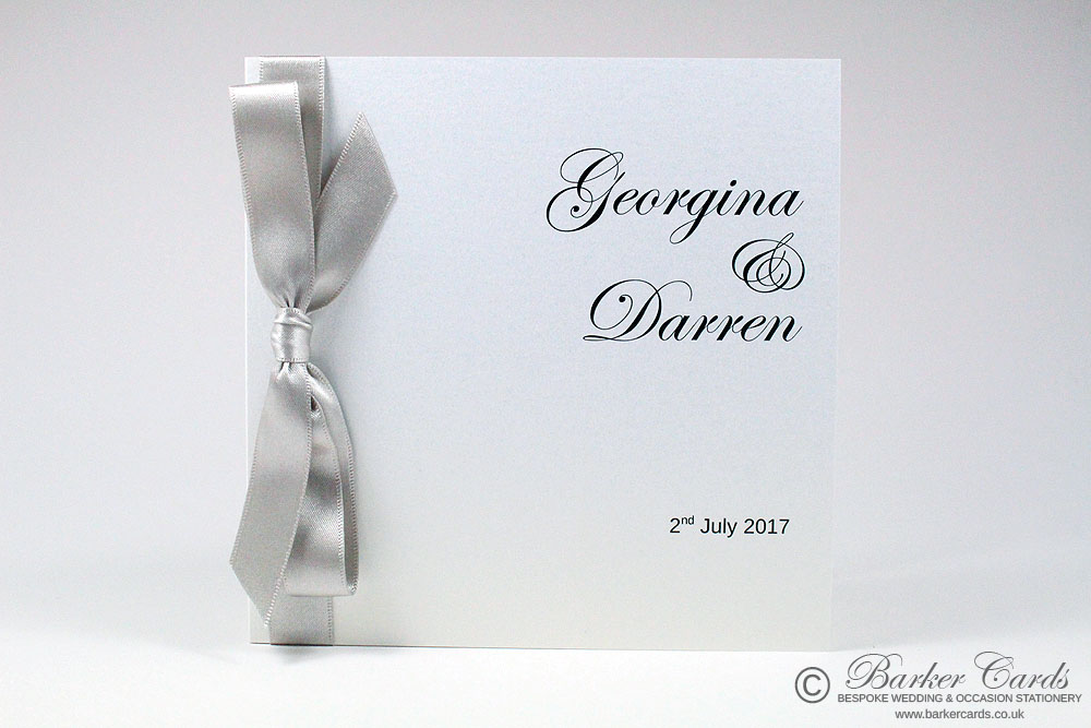 Cheap Wedding Invitations Uk Classic Bow